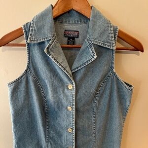 Old School Denim Vest--Size 4